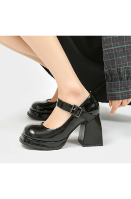 [人氣日系小皮鞋] No.39 - 9cm Platform Mary Jane LOAFERS 3958